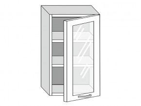 19.50.3 Шкаф настенный (h=913) на 500мм с 1-ой стекл. дверцей в Мегионе - megion.magazinmebel.ru | фото