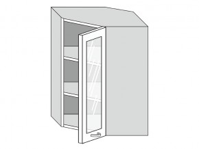 19.60.3у Шкаф настенный (h=913) угловой на 600мм со стекл. дверцей в Мегионе - megion.magazinmebel.ru | фото