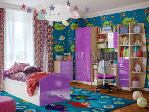 Детская комната Юниор-2 Фиолетовый металлик в Мегионе - megion.magazinmebel.ru | фото
