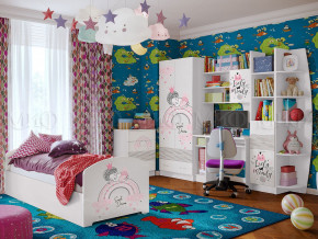 Детская комната Юниор-2 Принцесса 1 в Мегионе - megion.magazinmebel.ru | фото