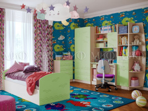 Детская комната Юниор-2 Салатовый в Мегионе - megion.magazinmebel.ru | фото