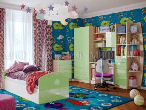 Детская комната Юниор-2 Салатовый металлик в Мегионе - megion.magazinmebel.ru | фото