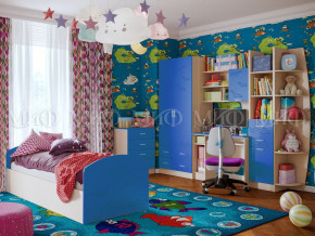 Детская комната Юниор-2 Синий в Мегионе - megion.magazinmebel.ru | фото