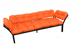 Диван Дачный с подлокотниками оранжевая подушка в Мегионе - megion.magazinmebel.ru | фото