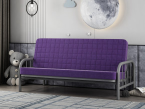 Диван-кровать Мадлен 4 Серый-Фиолетовый в Мегионе - megion.magazinmebel.ru | фото