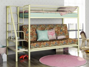 Двухъярусная кровать с диваном Мадлен 3 Слоновая кость-марки в Мегионе - megion.magazinmebel.ru | фото
