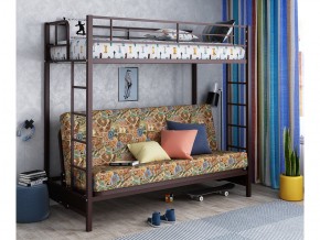 Двухъярусная кровать с диваном Мадлен Коричневая-марки в Мегионе - megion.magazinmebel.ru | фото