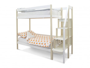 Двухъярусная кровать Svogen бежево-белый в Мегионе - megion.magazinmebel.ru | фото