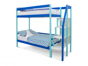 Двухъярусная кровать Svogen мятно-синий в Мегионе - megion.magazinmebel.ru | фото