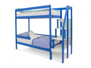 Двухъярусная кровать Svogen с бортиком синий в Мегионе - megion.magazinmebel.ru | фото