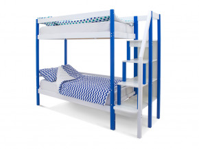 Двухъярусная кровать Svogen сине-белый в Мегионе - megion.magazinmebel.ru | фото