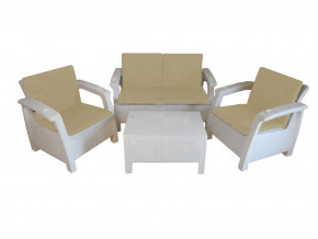 Комплект уличной мебели Yalta Premium Terrace Set белый в Мегионе - megion.magazinmebel.ru | фото
