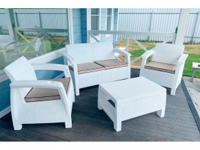 Комплект уличной мебели Yalta Terrace Set белый в Мегионе - megion.magazinmebel.ru | фото