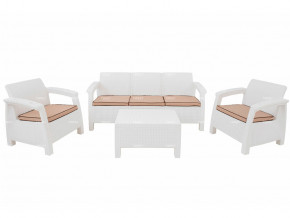 Комплект уличной мебели Yalta Terrace Triple Set белый в Мегионе - megion.magazinmebel.ru | фото