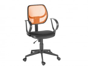 Кресло компьютерное Флеш Рондо черный/оранжевый в Мегионе - megion.magazinmebel.ru | фото - изображение 1