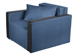 Кресло-кровать Милена с подлокотниками велюр синий в Мегионе - megion.magazinmebel.ru | фото