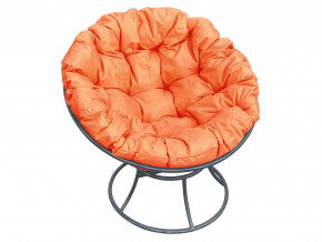 Кресло Папасан без ротанга оранжевая подушка в Мегионе - megion.magazinmebel.ru | фото