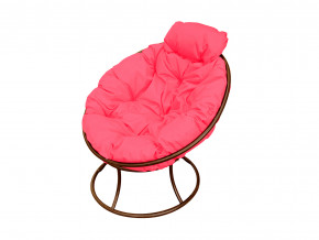 Кресло Папасан мини без ротанга розовая подушка в Мегионе - megion.magazinmebel.ru | фото