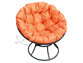 Кресло Папасан пружинка без ротанга оранжевая подушка в Мегионе - megion.magazinmebel.ru | фото