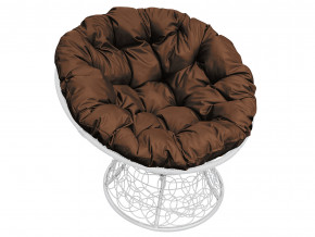 Кресло Папасан с ротангом коричневая подушка в Мегионе - megion.magazinmebel.ru | фото
