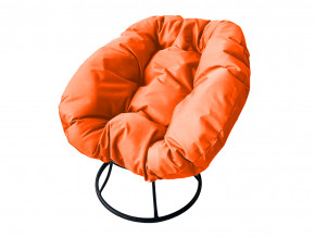 Кресло Пончик без ротанга оранжевая подушка в Мегионе - megion.magazinmebel.ru | фото