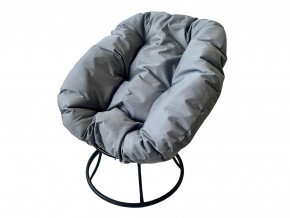 Кресло Пончик без ротанга серая подушка в Мегионе - megion.magazinmebel.ru | фото