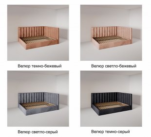 Кровать Вертикаль угловая 1.4 м с ортопедическим основанием в Мегионе - megion.magazinmebel.ru | фото - изображение 6