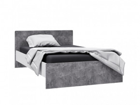 Кровать 1200 Лючия белый/ателье светлое в Мегионе - megion.magazinmebel.ru | фото - изображение 1