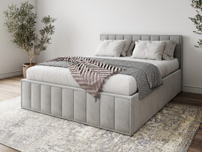 Кровать 1400 Лана серый велюр в Мегионе - megion.magazinmebel.ru | фото