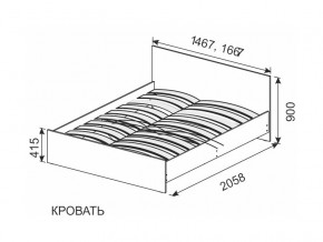 Кровать 1600х2000 ортопедическое основание в Мегионе - megion.magazinmebel.ru | фото