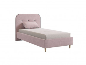 Кровать 900 Лео велюр нежно-розовый в Мегионе - megion.magazinmebel.ru | фото