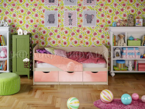 Кровать Бабочки 1600 Розовый металлик в Мегионе - megion.magazinmebel.ru | фото