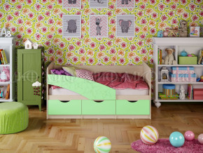 Кровать Бабочки 1600 Салатовый в Мегионе - megion.magazinmebel.ru | фото