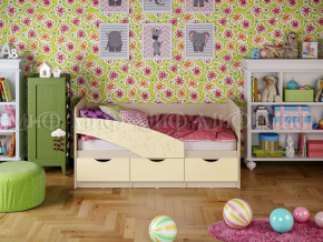 Кровать Бабочки 1600 Ваниль в Мегионе - megion.magazinmebel.ru | фото