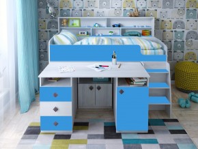 Кровать чердак Малыш-5 винтерберг-голубой в Мегионе - megion.magazinmebel.ru | фото