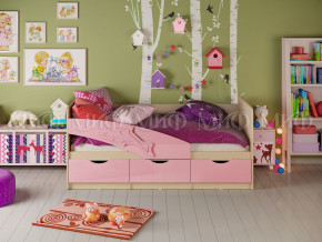 Кровать Дельфин 1600 Розовый металлик в Мегионе - megion.magazinmebel.ru | фото