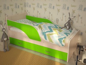 Кровать детская Максимка млечный дуб-лайм в Мегионе - megion.magazinmebel.ru | фото