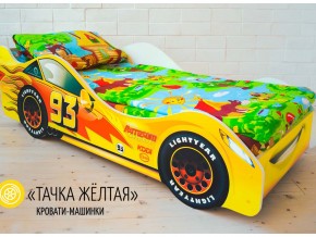 Кровать детская машина Тачка Желтая в Мегионе - megion.magazinmebel.ru | фото