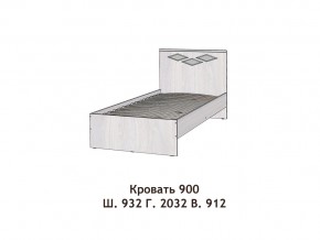 Кровать Диана 900 в Мегионе - megion.magazinmebel.ru | фото - изображение 2