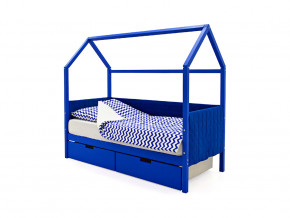 Кровать-домик мягкий Svogen с ящиками синий в Мегионе - megion.magazinmebel.ru | фото