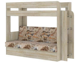 Кровать двухъярусная Карамель 75 сонома-саванна в Мегионе - megion.magazinmebel.ru | фото