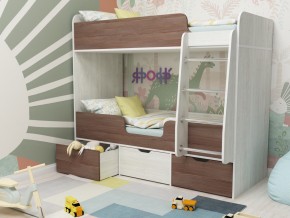 Кровать двухъярусная Малыш двойняшка винтерберг-бодега в Мегионе - megion.magazinmebel.ru | фото