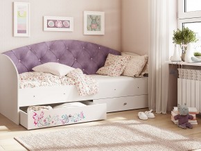 Кровать Эльза Белый-фиолетовый в Мегионе - megion.magazinmebel.ru | фото