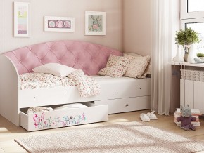 Кровать Эльза Белый-розовый в Мегионе - megion.magazinmebel.ru | фото