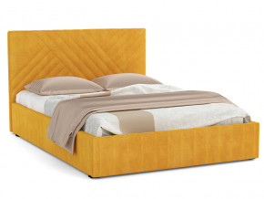 Кровать Гамма 1400 с основанием велюр тенерифе куркума в Мегионе - megion.magazinmebel.ru | фото