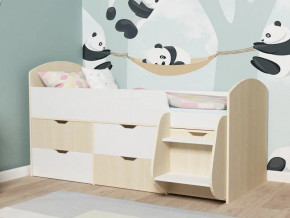 Кровать Малыш-7 Дуб-Белое дерево в Мегионе - megion.magazinmebel.ru | фото