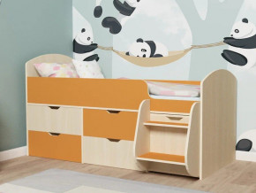 Кровать Малыш-7 Дуб-Оранжевый в Мегионе - megion.magazinmebel.ru | фото - изображение 1
