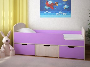 Кровать Малыш Мини Дуб молочный-Ирис в Мегионе - megion.magazinmebel.ru | фото