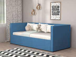 Кровать мягкая с подъёмным механизмом арт. 030 синий в Мегионе - megion.magazinmebel.ru | фото