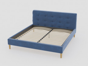 Кровать Пайли 1400 синий в Мегионе - megion.magazinmebel.ru | фото